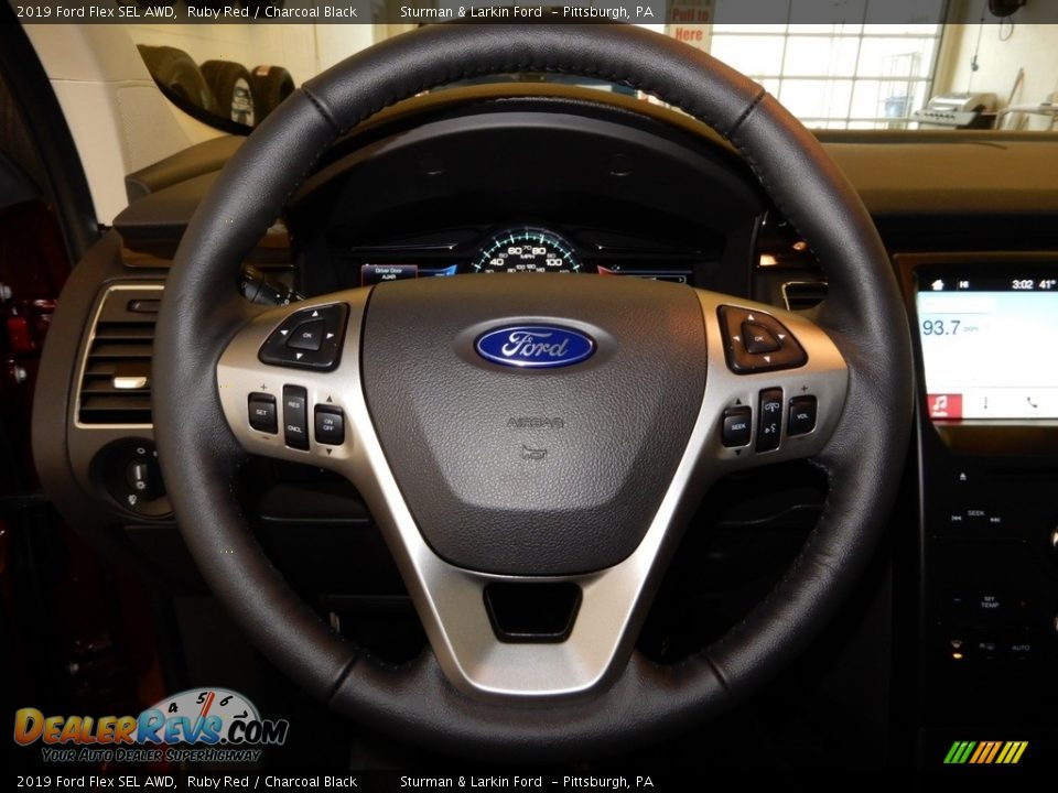 2019 Ford Flex SEL AWD Ruby Red / Charcoal Black Photo #13