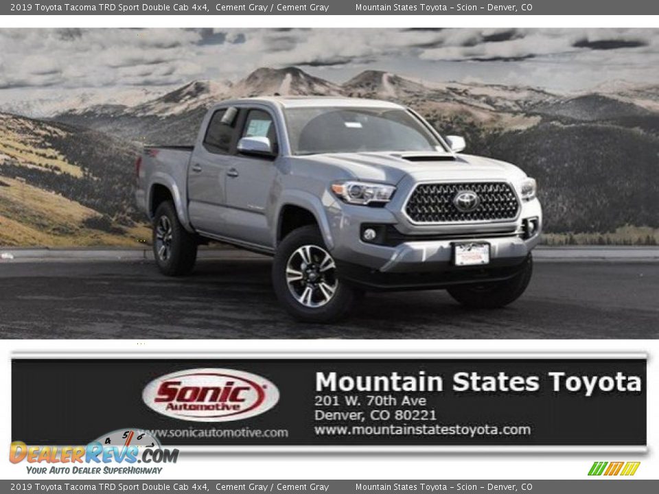 2019 Toyota Tacoma TRD Sport Double Cab 4x4 Cement Gray / Cement Gray Photo #1