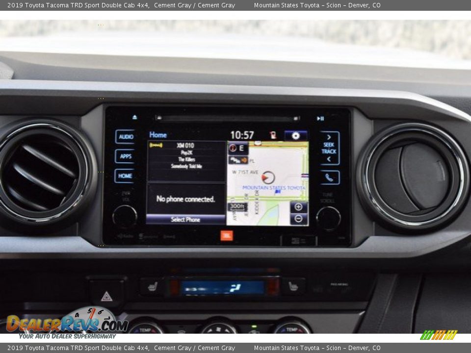 2019 Toyota Tacoma TRD Sport Double Cab 4x4 Cement Gray / Cement Gray Photo #10