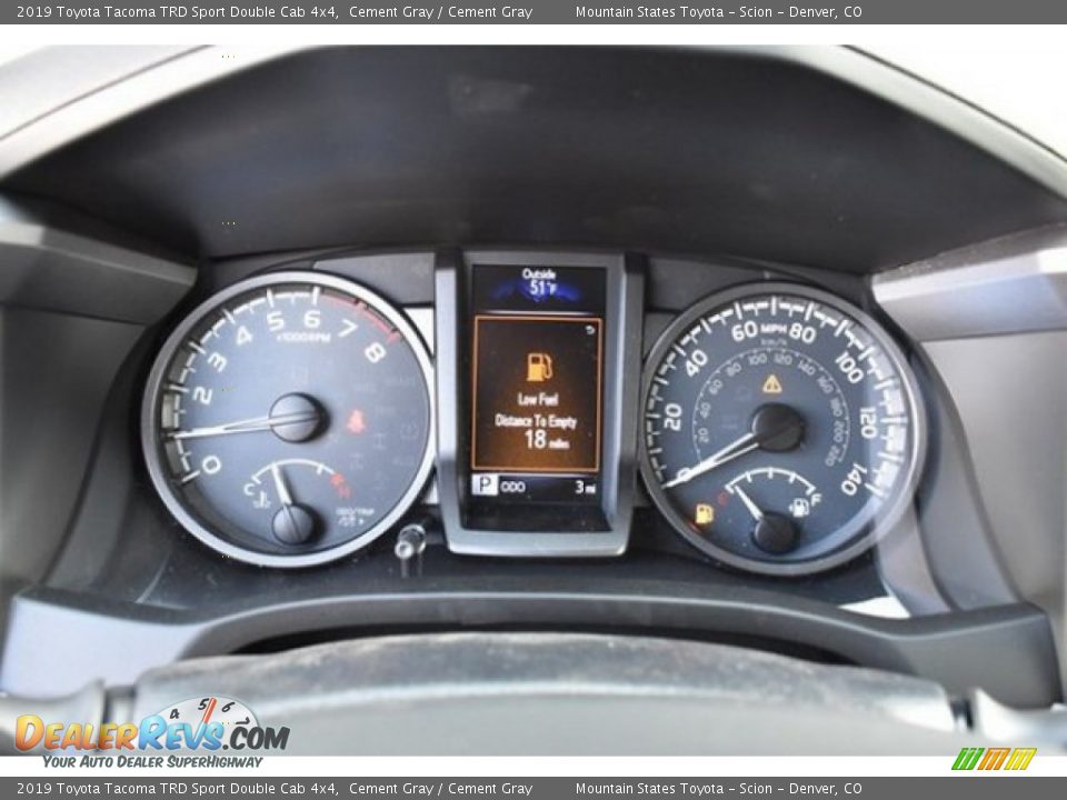 2019 Toyota Tacoma TRD Sport Double Cab 4x4 Cement Gray / Cement Gray Photo #28