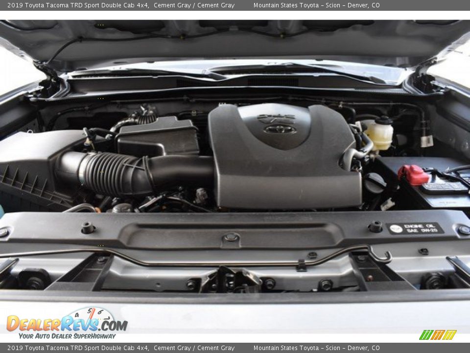 2019 Toyota Tacoma TRD Sport Double Cab 4x4 Cement Gray / Cement Gray Photo #31