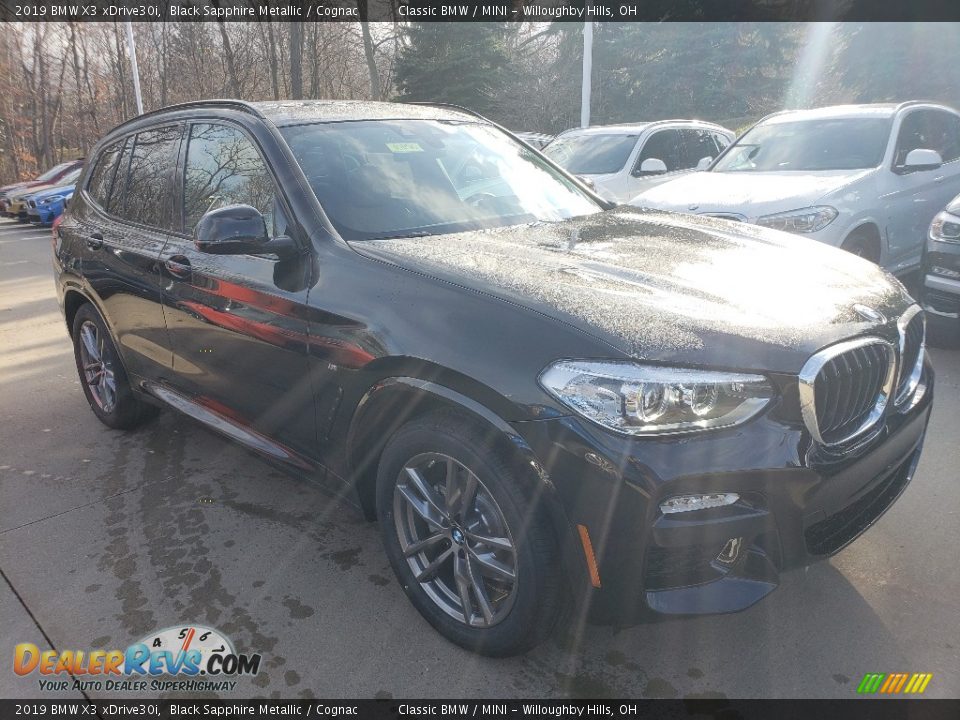 2019 BMW X3 xDrive30i Black Sapphire Metallic / Cognac Photo #1