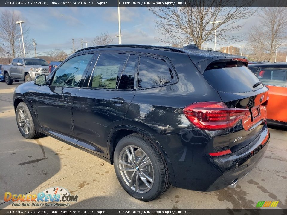 2019 BMW X3 xDrive30i Black Sapphire Metallic / Cognac Photo #2