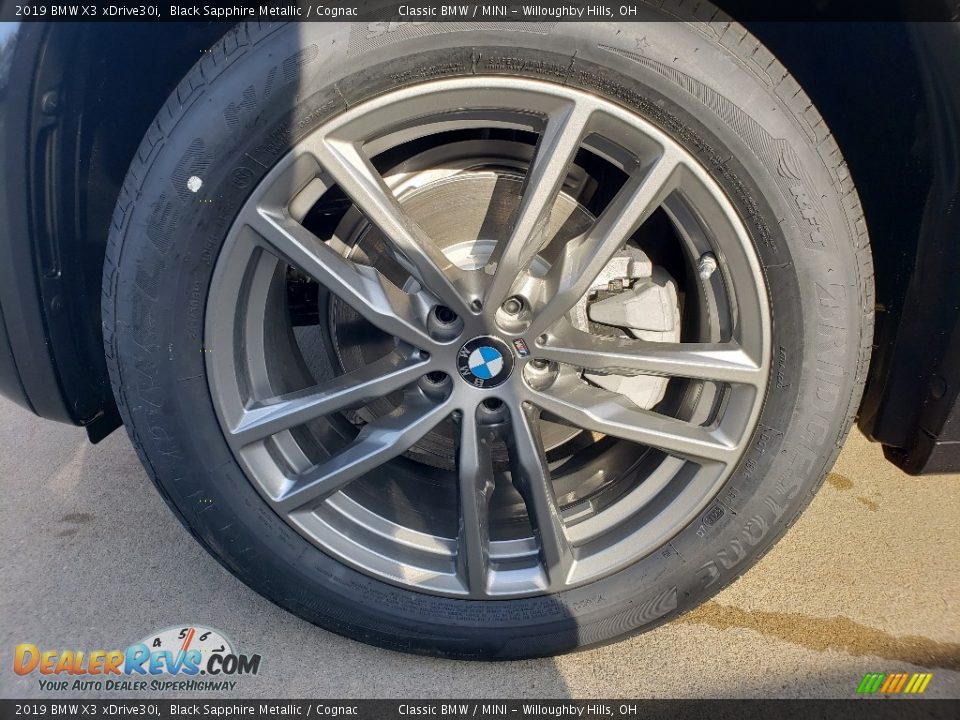 2019 BMW X3 xDrive30i Black Sapphire Metallic / Cognac Photo #3