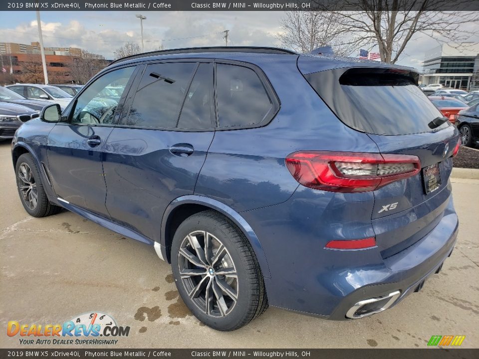 2019 BMW X5 xDrive40i Phytonic Blue Metallic / Coffee Photo #2