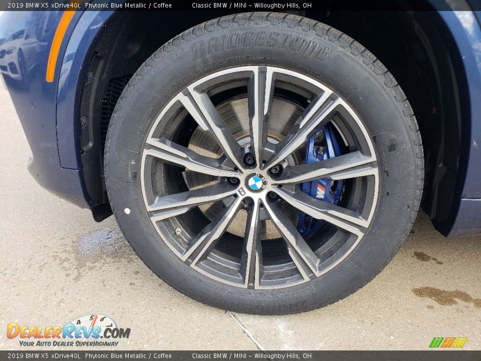2019 BMW X5 xDrive40i Phytonic Blue Metallic / Coffee Photo #3