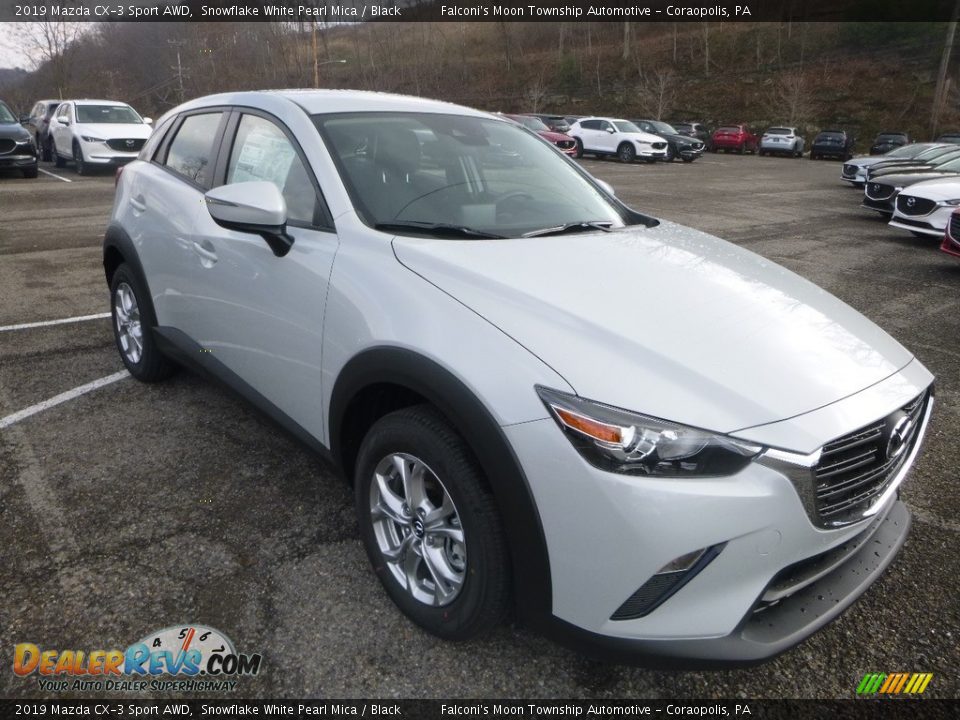 2019 Mazda CX-3 Sport AWD Snowflake White Pearl Mica / Black Photo #3