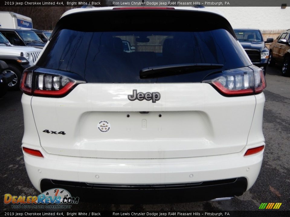 2019 Jeep Cherokee Limited 4x4 Bright White / Black Photo #4