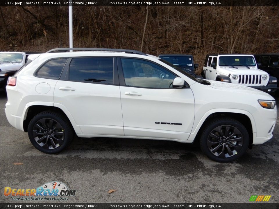 2019 Jeep Cherokee Limited 4x4 Bright White / Black Photo #7