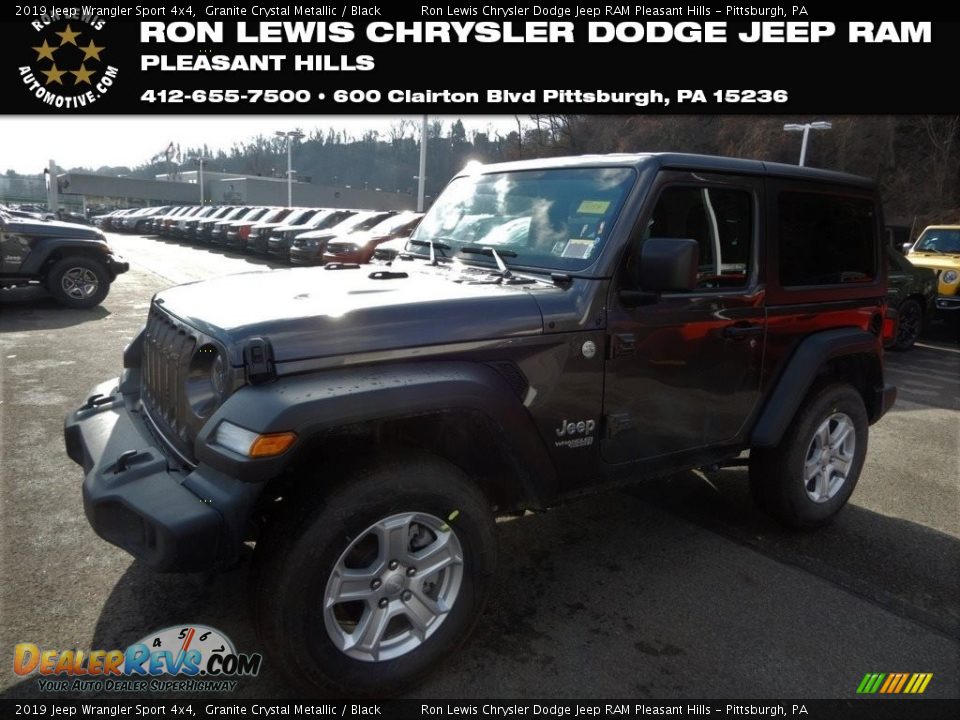 2019 Jeep Wrangler Sport 4x4 Granite Crystal Metallic / Black Photo #1