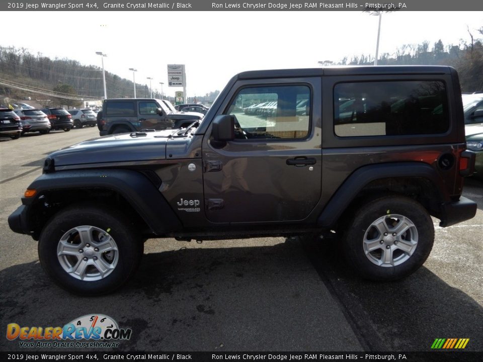 2019 Jeep Wrangler Sport 4x4 Granite Crystal Metallic / Black Photo #2