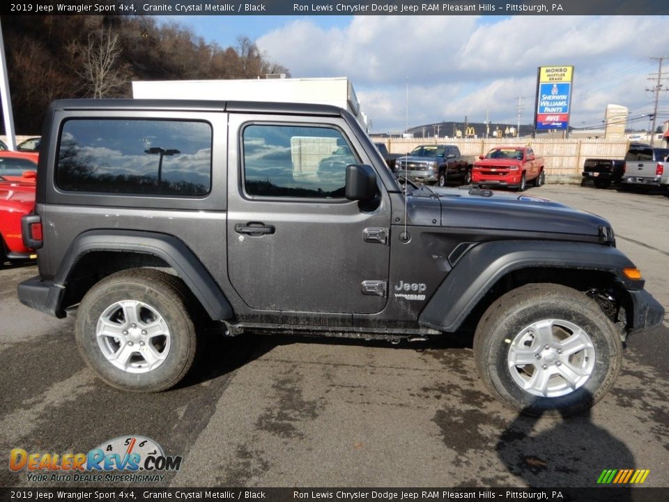 2019 Jeep Wrangler Sport 4x4 Granite Crystal Metallic / Black Photo #7