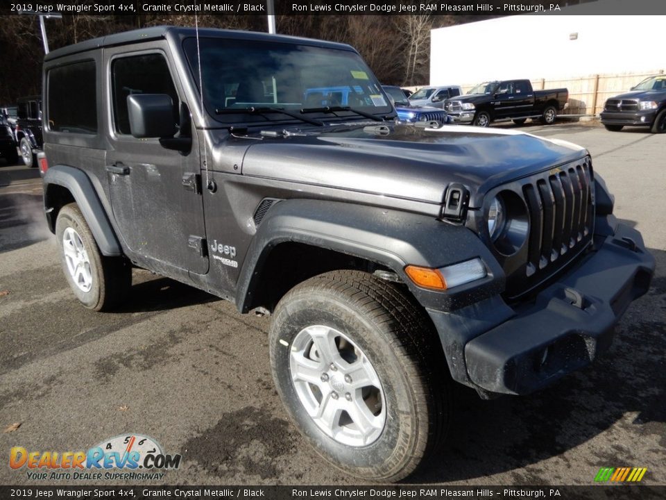 2019 Jeep Wrangler Sport 4x4 Granite Crystal Metallic / Black Photo #8
