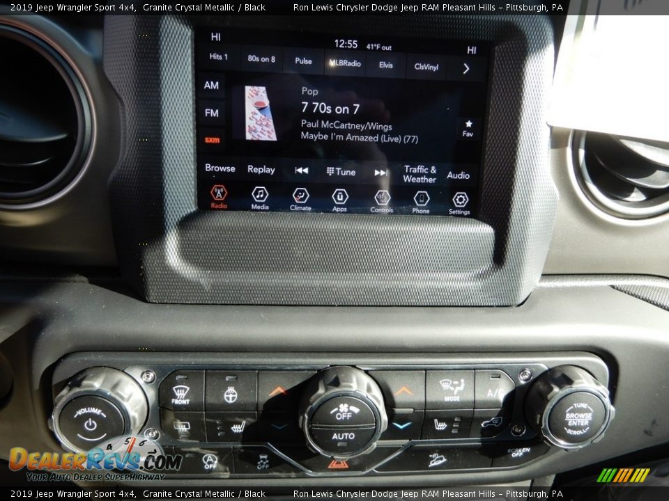 2019 Jeep Wrangler Sport 4x4 Granite Crystal Metallic / Black Photo #20