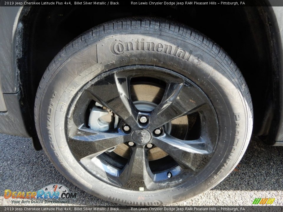 2019 Jeep Cherokee Latitude Plus 4x4 Billet Silver Metallic / Black Photo #10