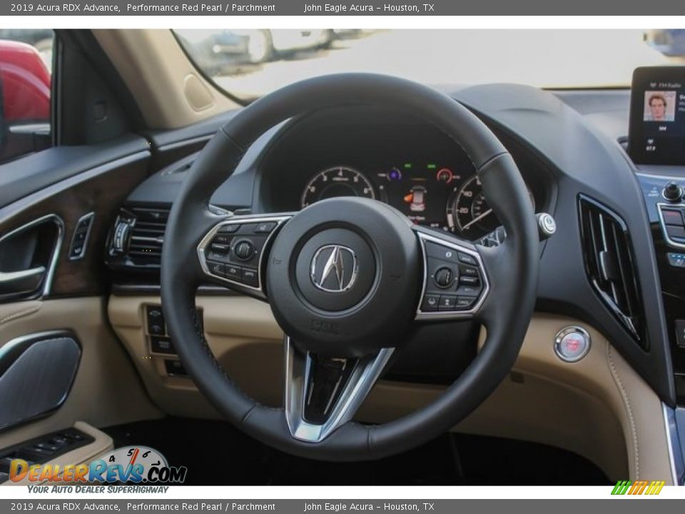 2019 Acura RDX Advance Performance Red Pearl / Parchment Photo #28