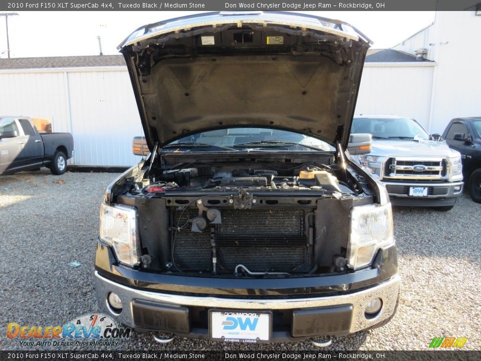 2010 Ford F150 XLT SuperCab 4x4 Tuxedo Black / Medium Stone Photo #5