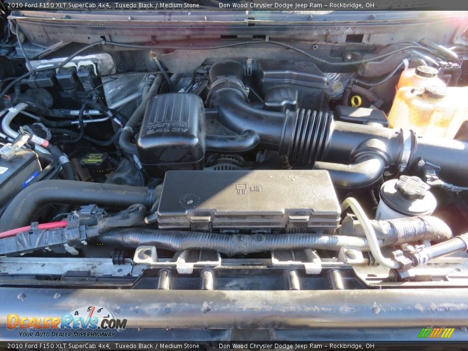 2010 Ford F150 XLT SuperCab 4x4 Tuxedo Black / Medium Stone Photo #6