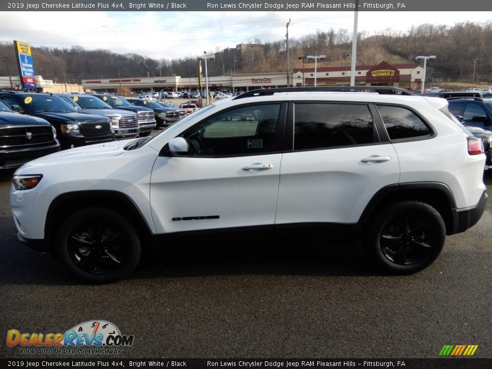 2019 Jeep Cherokee Latitude Plus 4x4 Bright White / Black Photo #2