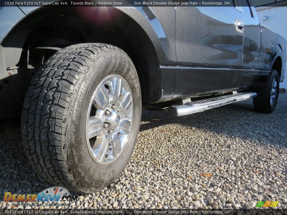 2010 Ford F150 XLT SuperCab 4x4 Tuxedo Black / Medium Stone Photo #8