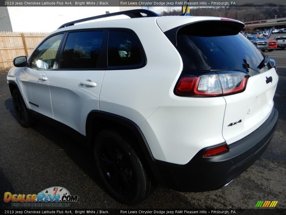 2019 Jeep Cherokee Latitude Plus 4x4 Bright White / Black Photo #3