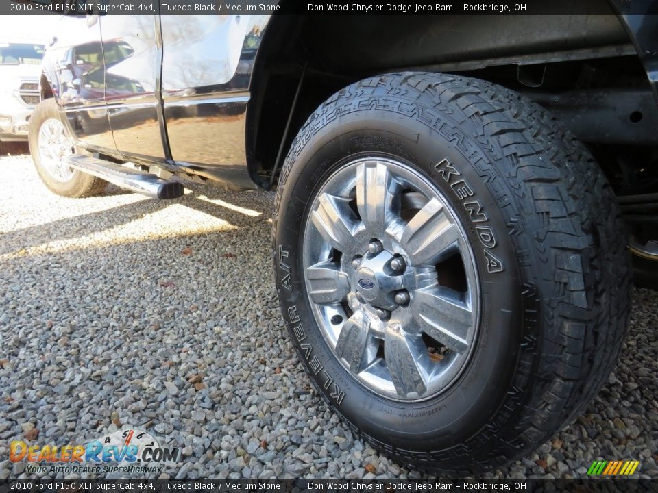 2010 Ford F150 XLT SuperCab 4x4 Tuxedo Black / Medium Stone Photo #9