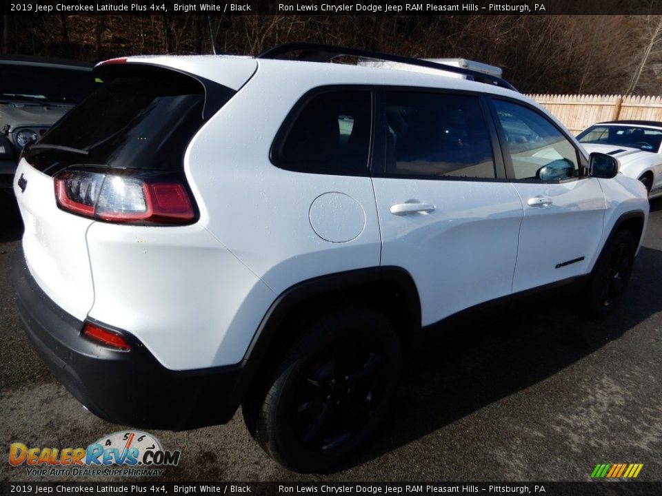 2019 Jeep Cherokee Latitude Plus 4x4 Bright White / Black Photo #6