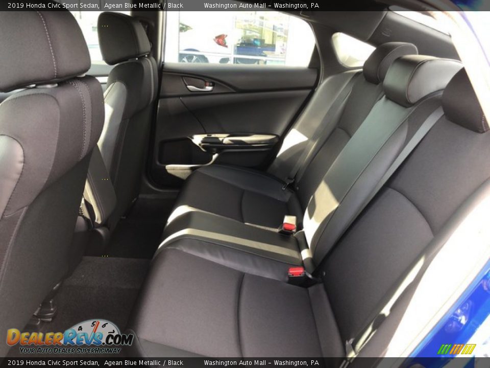 2019 Honda Civic Sport Sedan Agean Blue Metallic / Black Photo #8