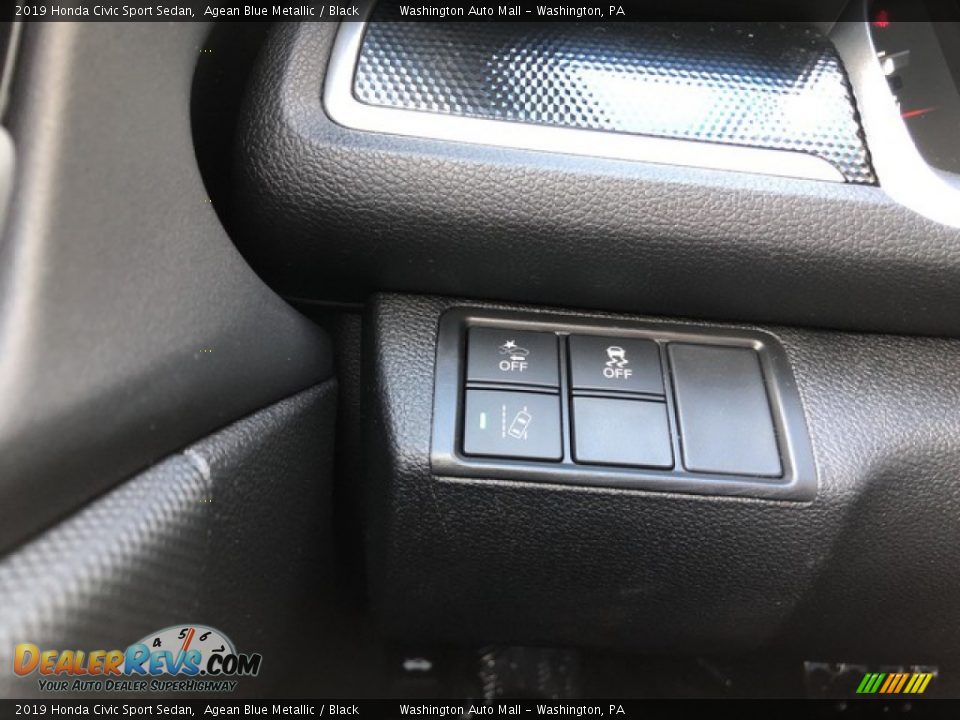 2019 Honda Civic Sport Sedan Agean Blue Metallic / Black Photo #13