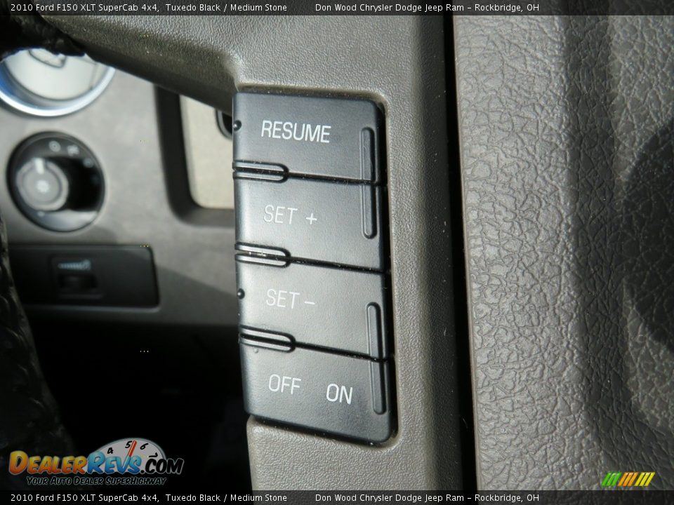 2010 Ford F150 XLT SuperCab 4x4 Tuxedo Black / Medium Stone Photo #19