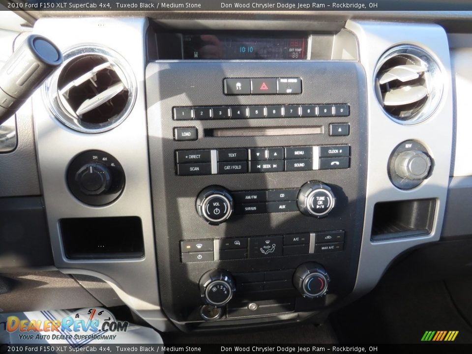 2010 Ford F150 XLT SuperCab 4x4 Tuxedo Black / Medium Stone Photo #21