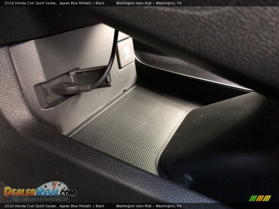 2019 Honda Civic Sport Sedan Agean Blue Metallic / Black Photo #20