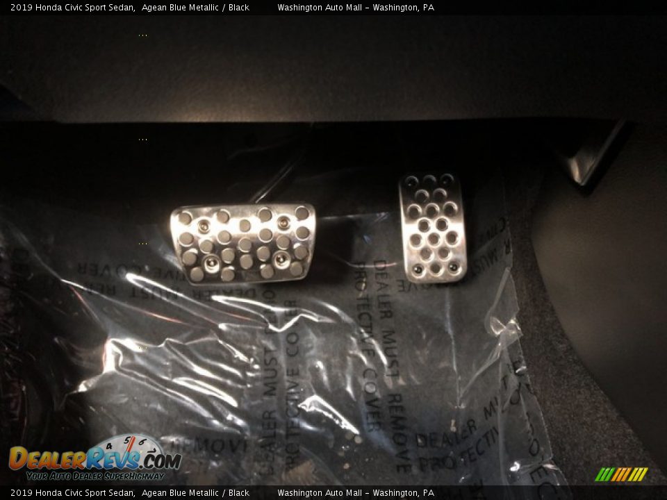 2019 Honda Civic Sport Sedan Agean Blue Metallic / Black Photo #21