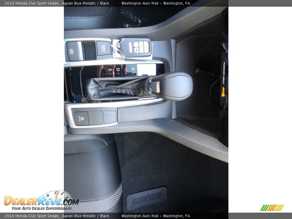 2019 Honda Civic Sport Sedan Agean Blue Metallic / Black Photo #22