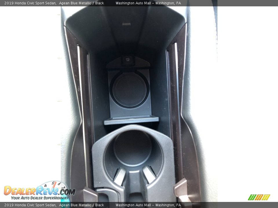 2019 Honda Civic Sport Sedan Agean Blue Metallic / Black Photo #23
