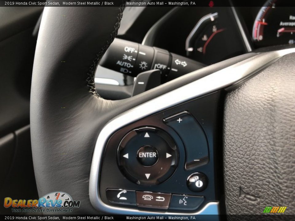 2019 Honda Civic Sport Sedan Steering Wheel Photo #15