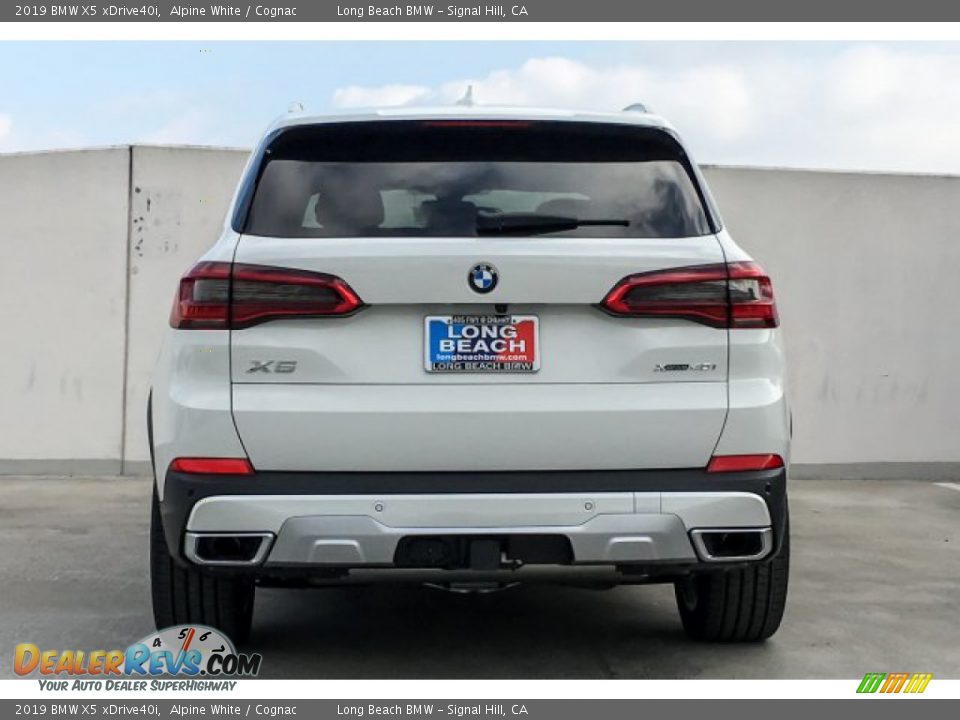 2019 BMW X5 xDrive40i Alpine White / Cognac Photo #3