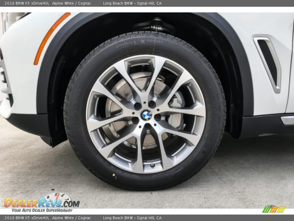 2019 BMW X5 xDrive40i Alpine White / Cognac Photo #9