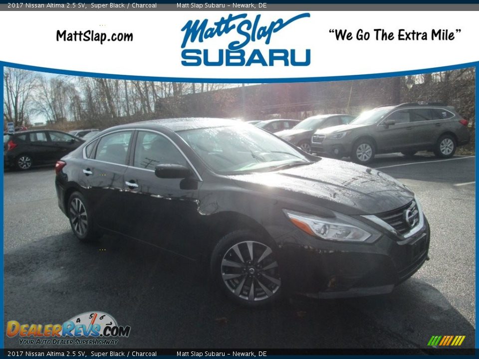 2017 Nissan Altima 2.5 SV Super Black / Charcoal Photo #1