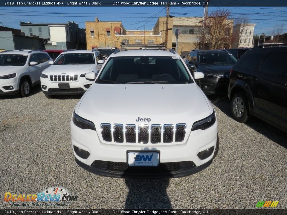 2019 Jeep Cherokee Latitude 4x4 Bright White / Black Photo #6