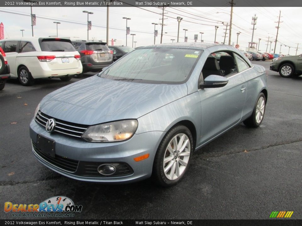 2012 Volkswagen Eos Komfort Rising Blue Metallic / Titan Black Photo #2