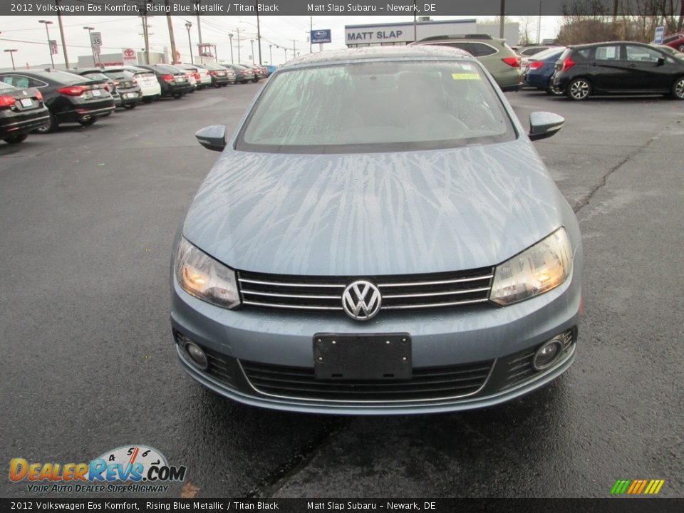 2012 Volkswagen Eos Komfort Rising Blue Metallic / Titan Black Photo #3