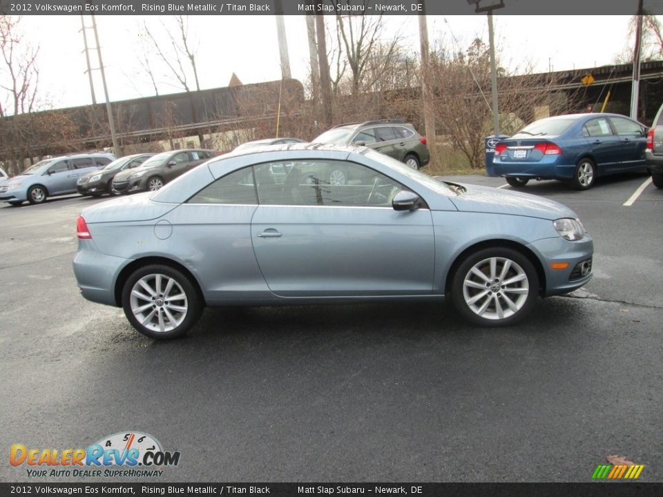 2012 Volkswagen Eos Komfort Rising Blue Metallic / Titan Black Photo #5