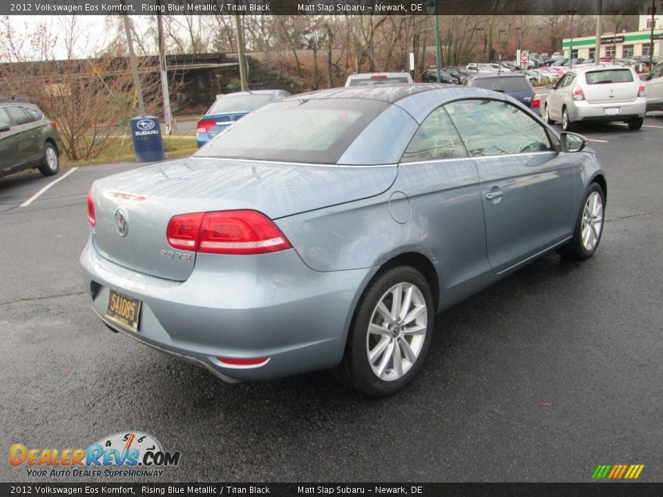 2012 Volkswagen Eos Komfort Rising Blue Metallic / Titan Black Photo #6