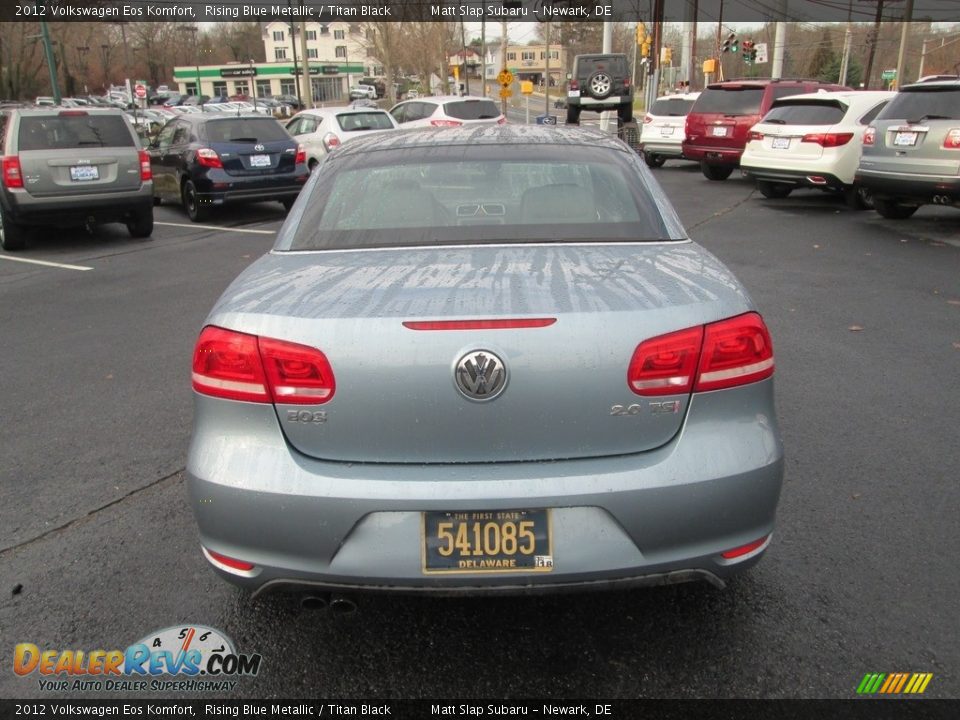 2012 Volkswagen Eos Komfort Rising Blue Metallic / Titan Black Photo #7