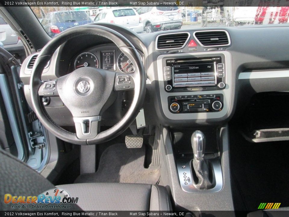 2012 Volkswagen Eos Komfort Rising Blue Metallic / Titan Black Photo #10