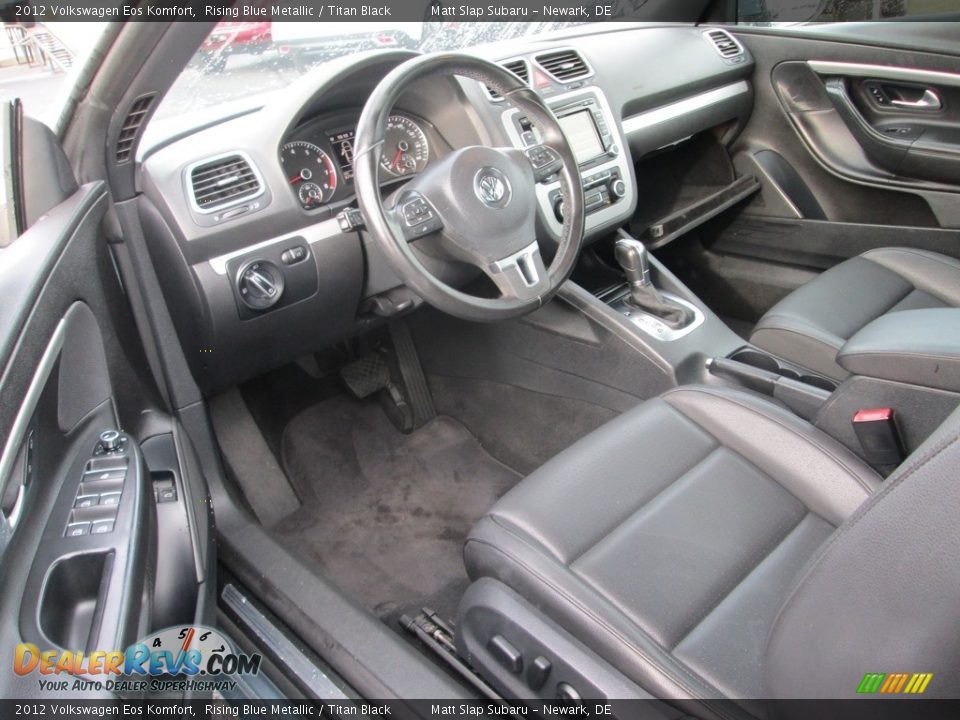 2012 Volkswagen Eos Komfort Rising Blue Metallic / Titan Black Photo #12