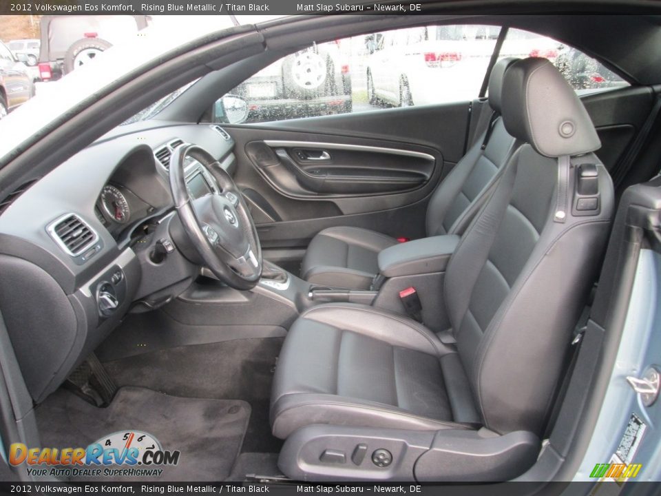 2012 Volkswagen Eos Komfort Rising Blue Metallic / Titan Black Photo #13