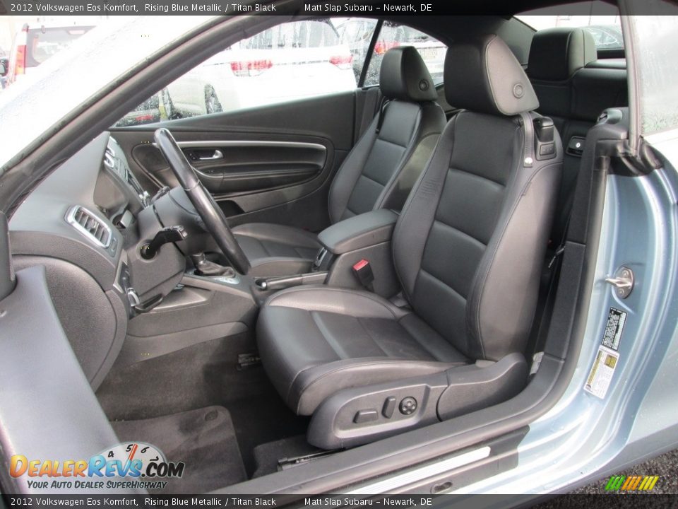 2012 Volkswagen Eos Komfort Rising Blue Metallic / Titan Black Photo #16