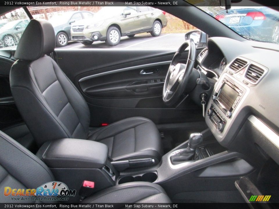 2012 Volkswagen Eos Komfort Rising Blue Metallic / Titan Black Photo #18